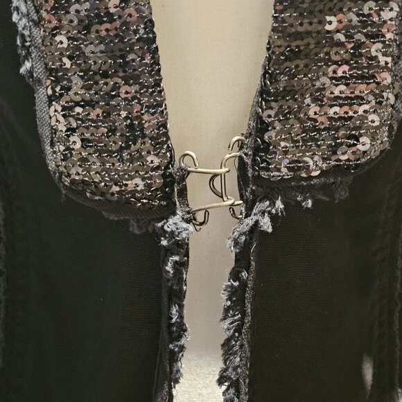 BKE Black S  Jacket Vintage Grunge Alternative Punk 1990's Y2K Steampunk Goth - Picture 4 of 15